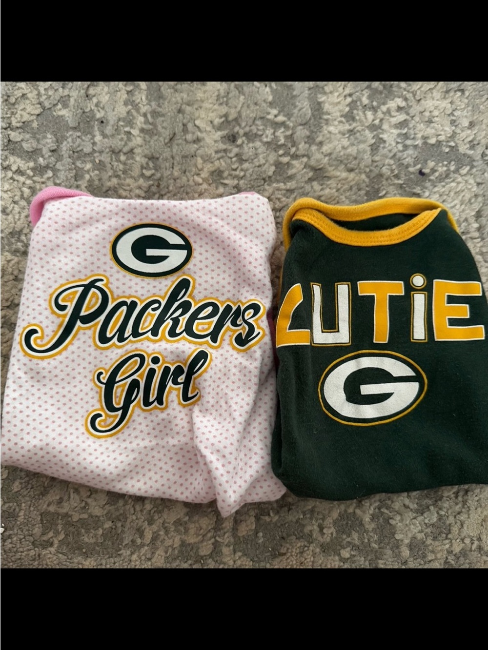 NFL Green Bay Packers Baby Girl One-Piece Bodysuits - Pink & Green